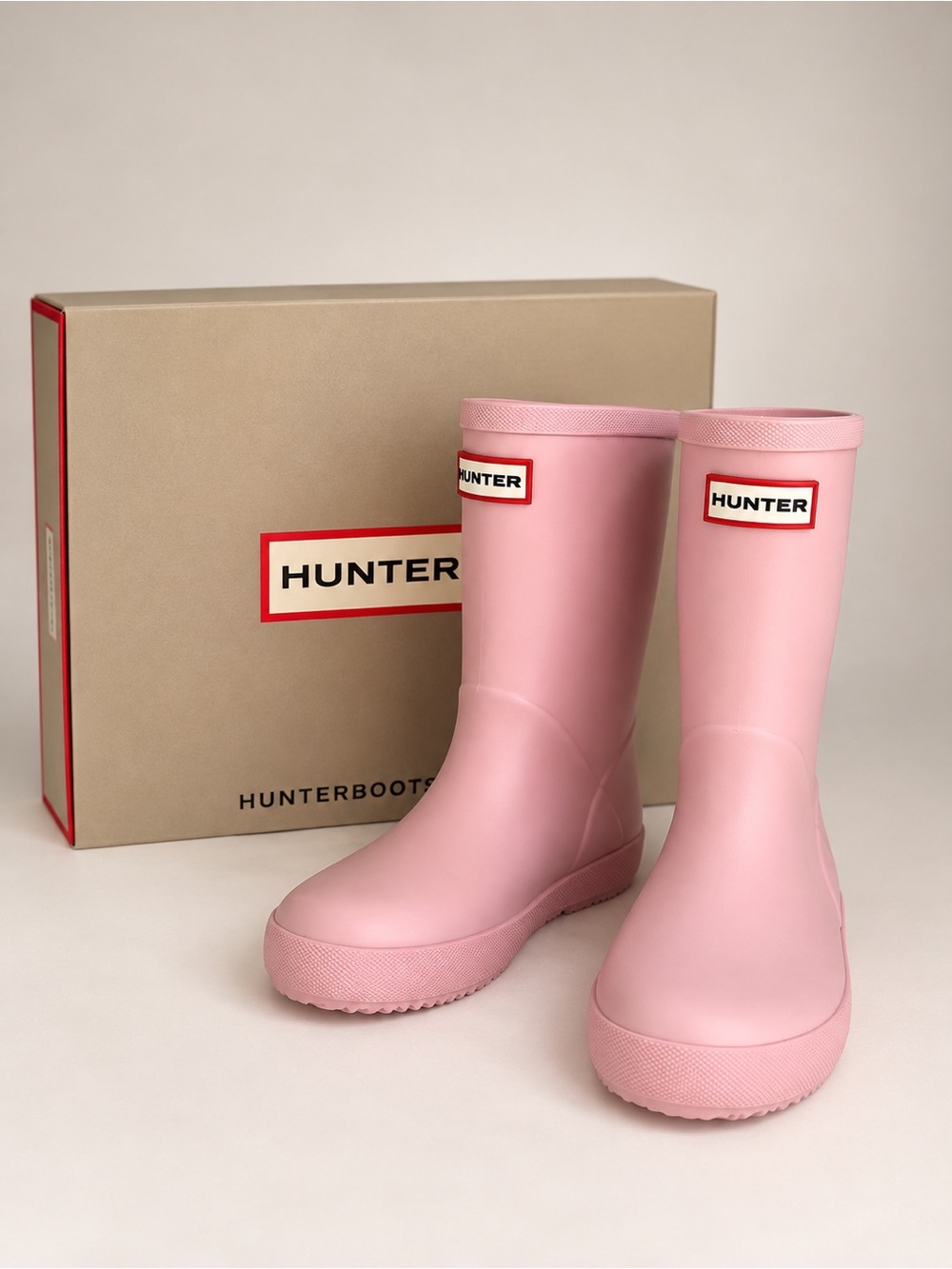 NEW Hunter Kids Pink Rain Boots Size 11